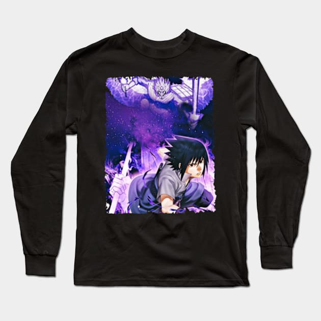 SASUKE UCHIHA MERCH VTG Long Sleeve T-Shirt by xsmilexstd